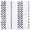 Laurel Stripe, Navy - Roman Blind
